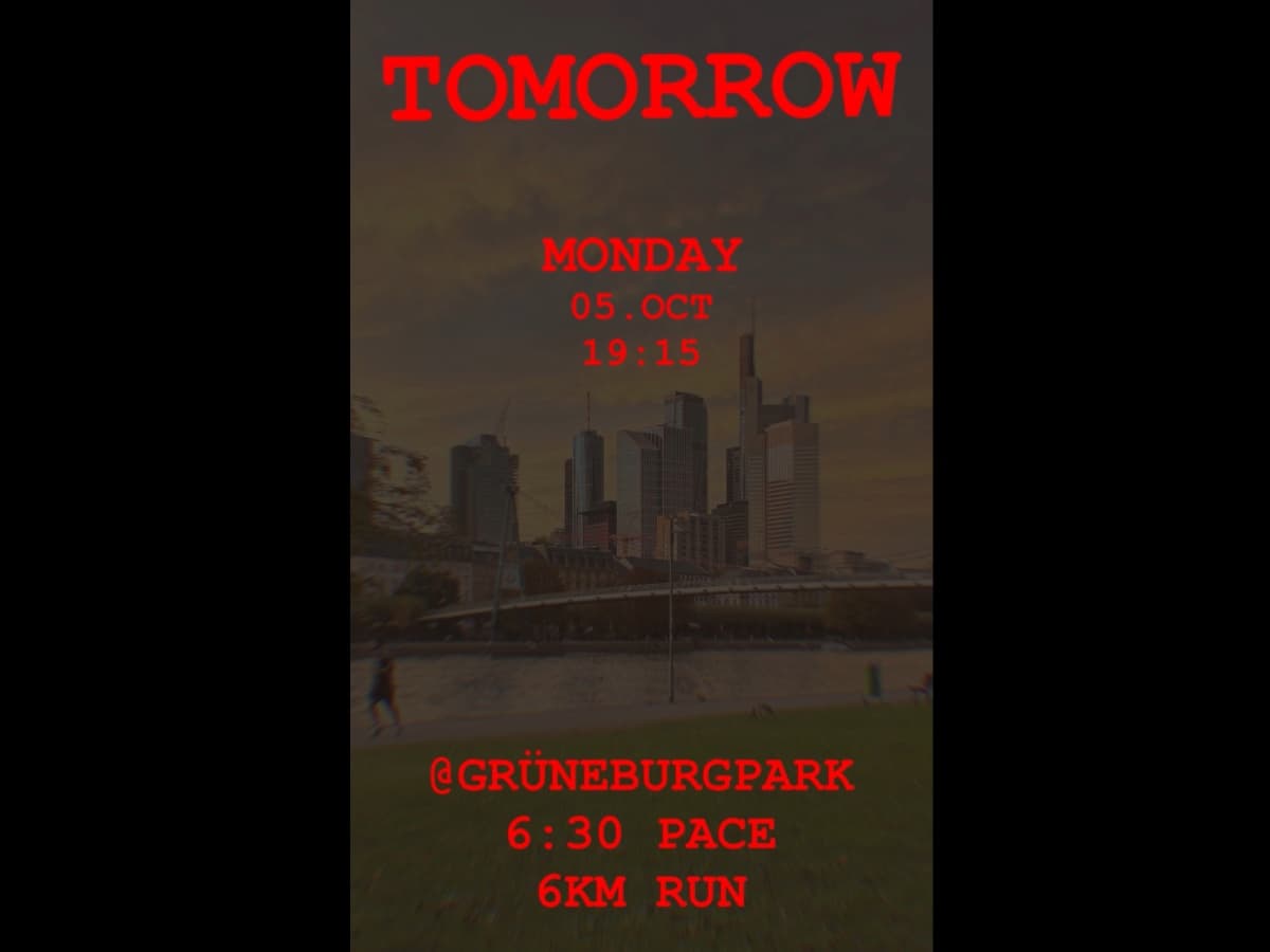 Monday Run